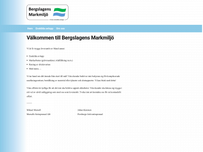 bergslagensmarkmiljo.se snapshot