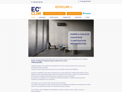 ecoclim.be snapshot