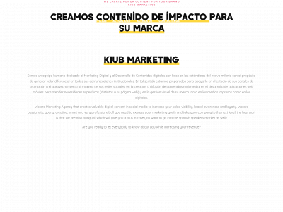 kiubmarketing.com snapshot