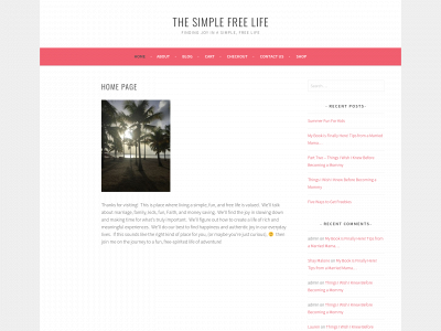 thesimplefreelife.com snapshot