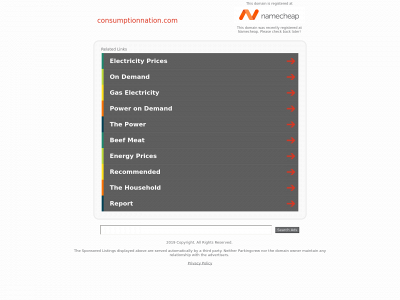 consumptionnation.com snapshot