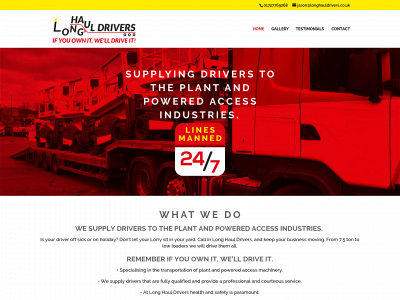 longhauldrivers.co.uk snapshot