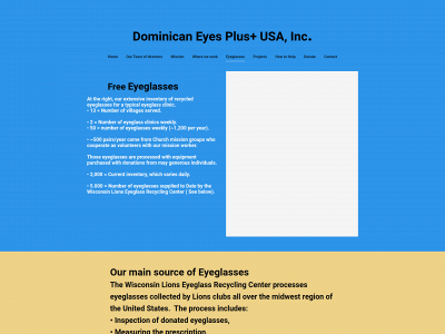 dominican-eyes-plus-usa-inc.constantcontactsites.com snapshot