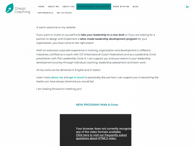 ghezzicoaching.com snapshot