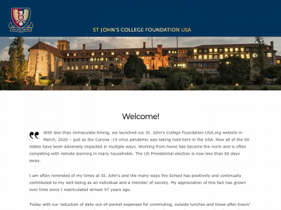 stjohnscollegefoundationusa.org snapshot