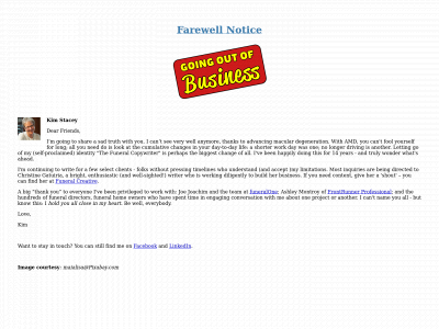 thefuneralcontentwriter.com snapshot