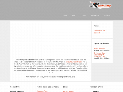 skisanctuary.org snapshot