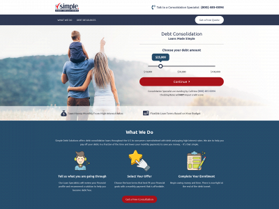 simpledebtsolutions.com snapshot