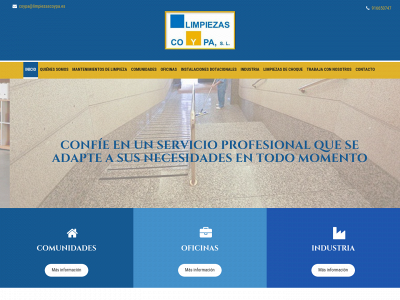 www.limpiezascoypa.es snapshot
