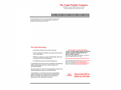 cupidpeptides.com snapshot