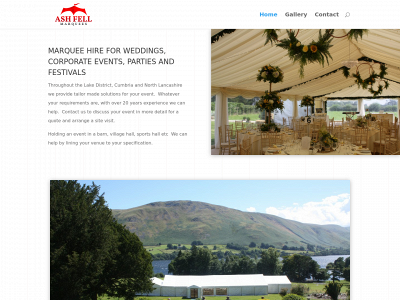 ashfellmarquees.com snapshot