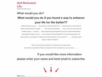 selfmotivatedlife.com snapshot