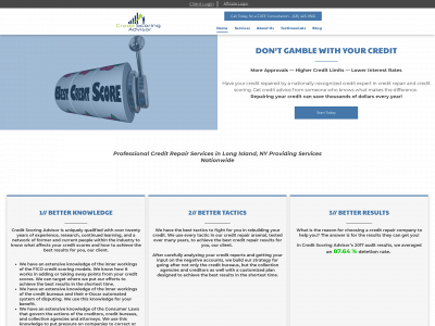www.creditscoringadvisor.com snapshot