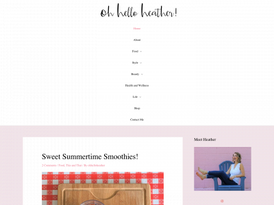 ohhelloheather.com snapshot