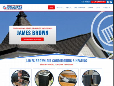 jamesbrownhvac.com snapshot
