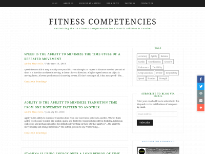 fitnesscompetencies.com snapshot