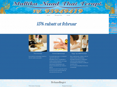 mallikanuadthaiterapi.no snapshot