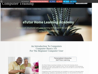 etutorhomelearning.org snapshot