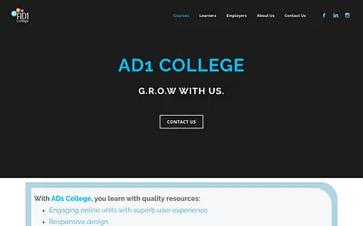 www.ad1college.com.au snapshot