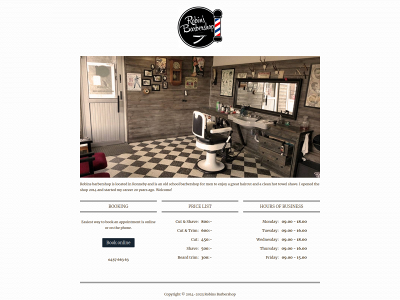 robinsbarbershop.com snapshot