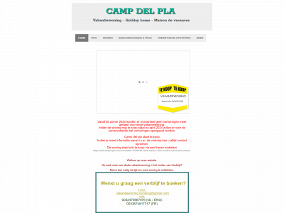 campdelpla-vakantiewoning.com snapshot
