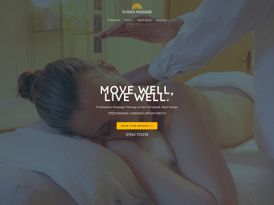 sussex-massage.com snapshot