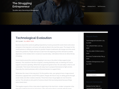 strugglinentrepreneur.com snapshot