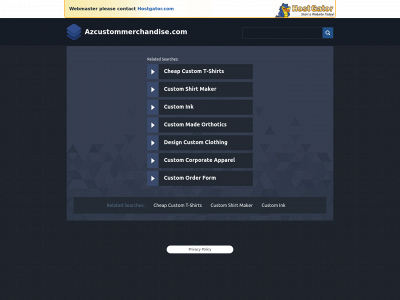 azcustommerchandise.com snapshot