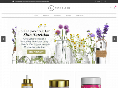 getpurebloom.com snapshot