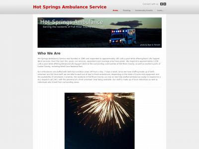 hotspringsambulance.com snapshot