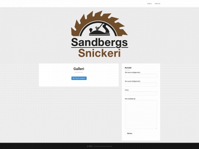sandbergssnickeri.se snapshot