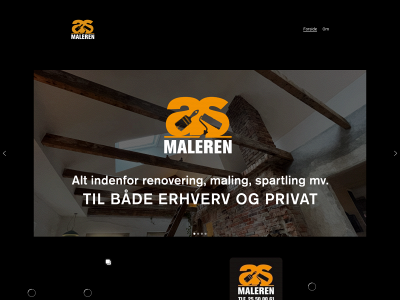asmaleren.dk snapshot