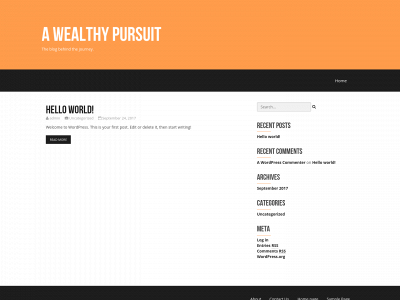 awealthypursuit.com snapshot