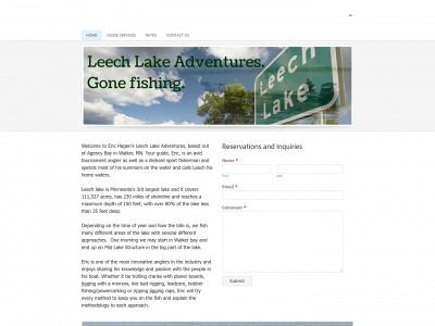 leechlakeadventures.com snapshot