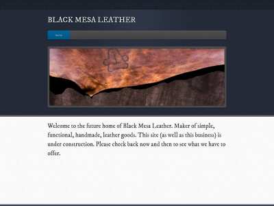 blackmesaleather.com snapshot