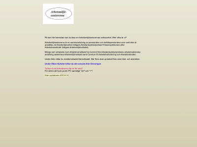 arbetsmiljoseniorerna.se snapshot