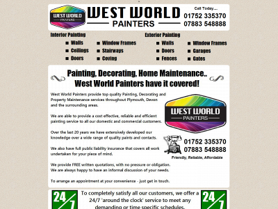 westworldpainters.co.uk snapshot