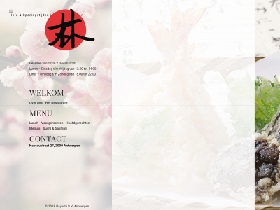 hayashi.be snapshot