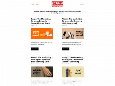 ecommercebreakdown.com snapshot