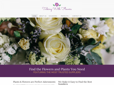 talkingwithflowers.com snapshot
