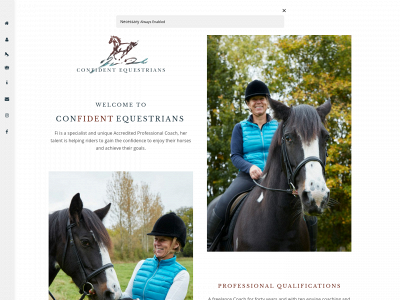 confidentequestrians.co.uk snapshot