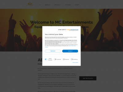 mcentertainments.co.uk snapshot