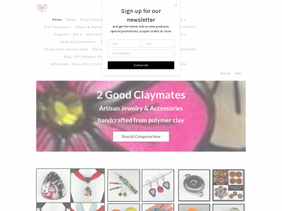 www.2goodclaymates.com snapshot