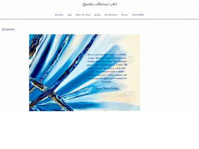 cynthiaabstractart.com snapshot