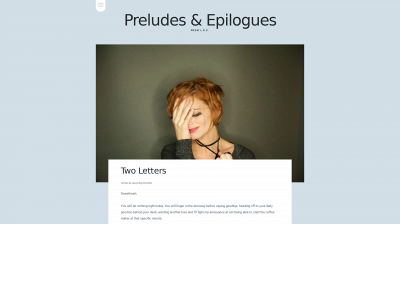 preludesandepilogues.com snapshot