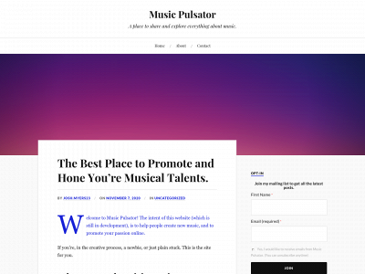 musicpulsator.com snapshot