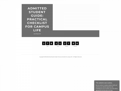 admittedstudentguide.com snapshot