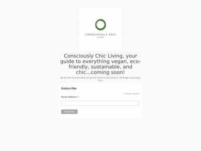 consciouslychicliving.com snapshot