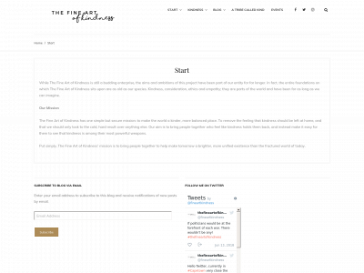thefineartofkindness.com snapshot