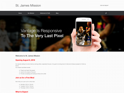 st-james-mission.org snapshot